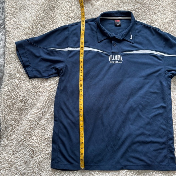 Nike Villanova Basketball Team Dri-Fit Polo Shirt Classic 90’s Style / size XL - Picture 7 of 9